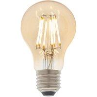 Loops LED Filament Lamp Bulb Dimmable 6W E27 GLS LED Amber Tinted Glass Warm White