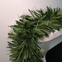 Samuel Alexander 3m x 15cm Festive 6 Ply Chunky Green Pine Christmas Tinsel Garland Decoration | Size: 3m x 15 cm