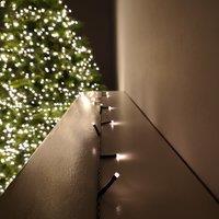 Samuel Alexander 20m Battery Operated Multi-Action Christmas String Lights with 200 Warm White LEDs in Beige