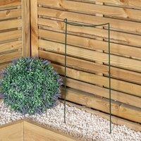 Samuel Alexander Tom Chambers Urban Metal Green Herbaceous Garden Plant Support Arc 20cm x 60cm - Small | Size: 20 cm x 60 cm
