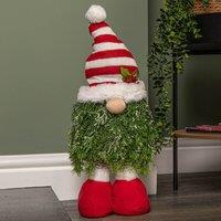 Samuel Alexander 76cm Red & White Christmas Tree Standing Gonk with Striped Hat & Extendable Legs
