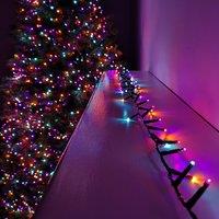 Samuel Alexander 6m 240 LED TreeBrights Multi-Action Christmas String Lights with Timer in Rainbow