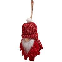 Samuel Alexander 16cm Red Gonk with Bobble Hat Hanging Christmas Pendant Decoration