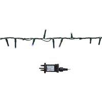 Samuel Alexander 1000 LED TreeBrights String Lights with Timer in Blue, Purple & White in Dark Green