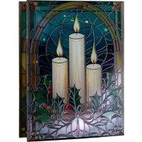 Samuel Alexander 28cm Glass Christmas Decoration with Candles & White LEDs