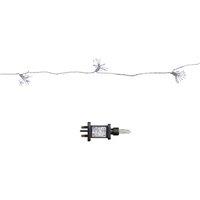 Samuel Alexander 2.7m Set of 10 Twinkling Starburst String Lights with 200 White LEDs