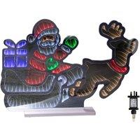 Samuel Alexander Santa in Sleigh with Present Infinity Mirror with Multi-Coloured LEDs