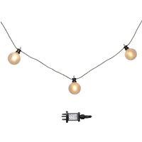 Samuel Alexander 10 x4.5m Frosted Ball Style Cap String Lights with Filament in White