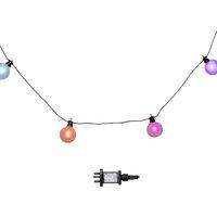 Samuel Alexander 10x 4.5m Frosted Ball Style Cap String Lights with Filament in Rainbow