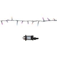Samuel Alexander 50m LED TreeBrights String Lights with Timer in Rainbow on Clear Cable