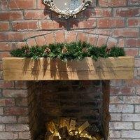 Samuel Alexander 90cm Deluxe Princess Green Christmas Garland Swag with Pinecones