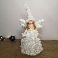 Samuel Alexander 35cm Christmas Tree Topper Angel Decoration in White