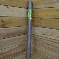 Samuel Alexander 5m Galvanised Metal Chicken Garden Wire Netting / Fencing in Grey