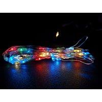 Samuel Alexander 50 LED 2.5m Premier MicroBrights Indoor Outdoor Christmas Multi Function Battery Operated Lights w/ Timer on Pin Wire in