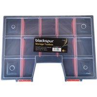 Samuel Alexander 29 x 38cm DIY Plastic Storage Tub Box with 15 Compartments in Black | Size: 29 x 38 cm