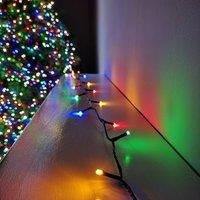 Samuel Alexander 720 LED 57.5m Premier SupaBrights Indoor Outdoor Christmas Multi Function Mains Operated String Lights with Timer in Multicoloured