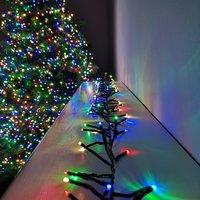 Samuel Alexander 480 LED 6.2m Premier Clusterbrights Indoor Outdoor Multifunction Mains Operated Christmas Cluster Lights with Timer in Multicoloured
