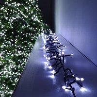 Samuel Alexander 960 LED 12.4m Premier Clusterbrights Indoor Outdoor Multifunction Mains Operated Christmas Cluster Lights with Timer in Cool White