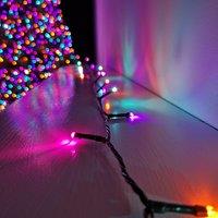 Samuel Alexander 360 LED 28.7m Premier SupaBrights Indoor Outdoor Christmas Multi Function Mains Operated String Lights with Timer in Rainbow