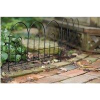 Primrose Triple Garden Arch Lawn Edging in Black 35cm