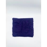 SVNX Fleece Lined Textured Neck Warmer in Blue