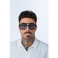 SVNX Tortoiseshell Sunglasses with Blue Lenses