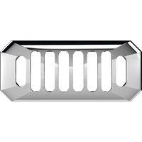 Balterley Traditional Basin Grill Overflow Cover Chrome 26mm x 50mm in Silver