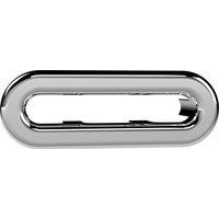 Balterley Traditional Oval Overflow Cover Chrome 50mm x 26mm in Silver