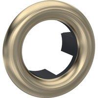 Balterley Modern Round Basin Overflow Cover Brushed Brass 18.5mm in Metallics