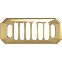 Balterley Traditional Basin Grill Overflow Cover Brushed Brass 26mm x 50mm in Metallics