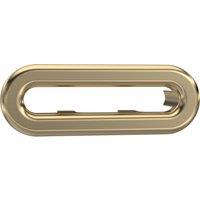 Balterley Traditional Basin Oval Overflow Cover Brushed Brass 50mm x 26mm in Metallics