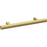 Balterley Textured Knurled Bar Furniture Handle 12 x 96 mm - Brushed Brass in Metallics
