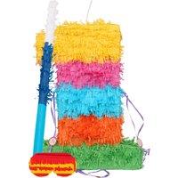 Fax Potato Number 1 Pinata Set with Stick & Blindfold - Blue Stick