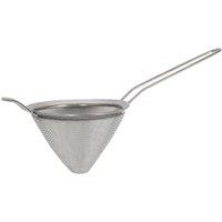 Argon Tableware Stainless Steel Conical Strainer - Fine Mesh Metal Sieve for Drinks in Silver