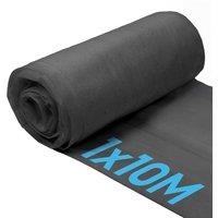 Harbour Housewares 50gsm Weed Control Membrane Fabric - 1M x 10M Coverage (1 Roll) in White