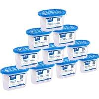 Harbour Housewares 10x Interior Dehumidifiers - 500ml - Unscented - Home Moisture Absorber Trap in Blue