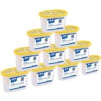Harbour Housewares 10x Interior Dehumidifiers - 500ml - Vanilla - Home Moisture Absorber Trap in Yellow