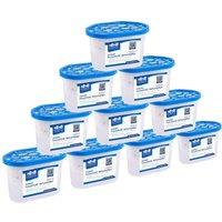 Harbour Housewares 10x Interior Dehumidifiers - 500ml - Ocean - Home Moisture Absorber Trap in Blue