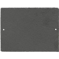 Nicola Spring Rectangle Blank Slate House Sign - 20cm x 15cm in Black | Size: 20 cm x 15 cm