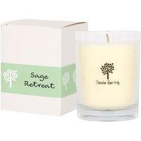 Nicola Spring 160g Soy Wax Scented Candle - Sage Retreat - Aromatherapy Jar Candle in Clear