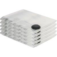 Harbour Housewares Vacuum Storage Bags - Extra-Large (90 x 120cm) - Black - Pack of 5 | Size: XL