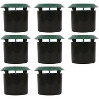 Harbour Housewares Slug & Snail Beer Traps - 11.5cm x 10cm - Green/Black - Pack of 8 in Green | Size: 8 Pack