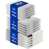 Harbour Housewares Vacuum Storage Bags - 3 Sizes - White - Pack of 15