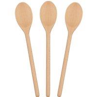 Argon Tableware Wooden Cooking Spoons - 30cm - Pack of 3 in Brown