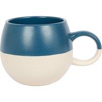 Nicola Spring 340ml Dipped Stoneware Mug - Sphere Glazed Stoneware Tea Coffee Cups in Navy