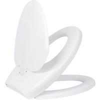 Harbour Housewares Soft Close Family Toilet Seat - White - 1pc