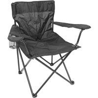 Harbour Housewares Folding Canvas Camping Chair - Matt Black
