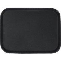 Argon Tableware Rectangle Non-Slip Serving Tray - 41cm x 30.5cm - Black | Size: 41 cm x 30.5 cm