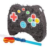 Fax Potato Game Controller Pinata Set with Stick & Blindfold in Blue