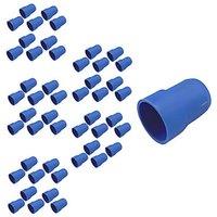 McAlpine Washing Machine Blank Plug Outlet Hose Nozzle Plug Spigot Cap (Pack of 50) in Blue
